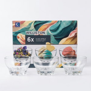Set de 6 Unidades Bowl de Vidrio para Helado