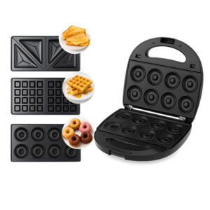 Sandwichera Tokyo 3 en 1 Grill, Waffle y Donas