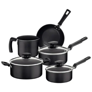 Juego de Ollas Tramontina Loreto 5 Piezas - Negro